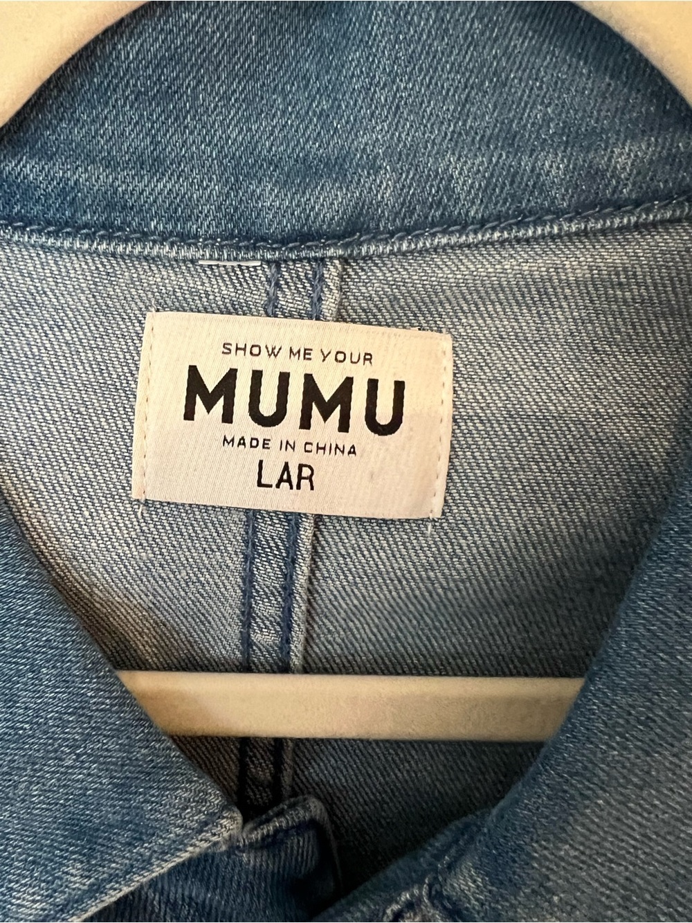 Show Me Your MuMu Emery Jumpsuit in French Blue. Size Large - Picture 6 of 11